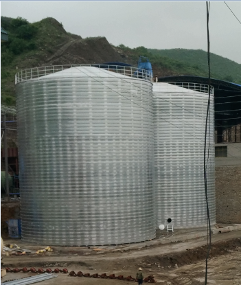 和政粮食钢板仓的安装全过程不用热焊接